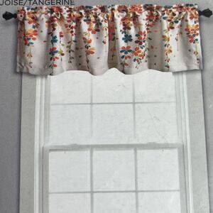 Half Moon Room Darkening Insulated Valance Weeping Flower 52x18x2in NEW